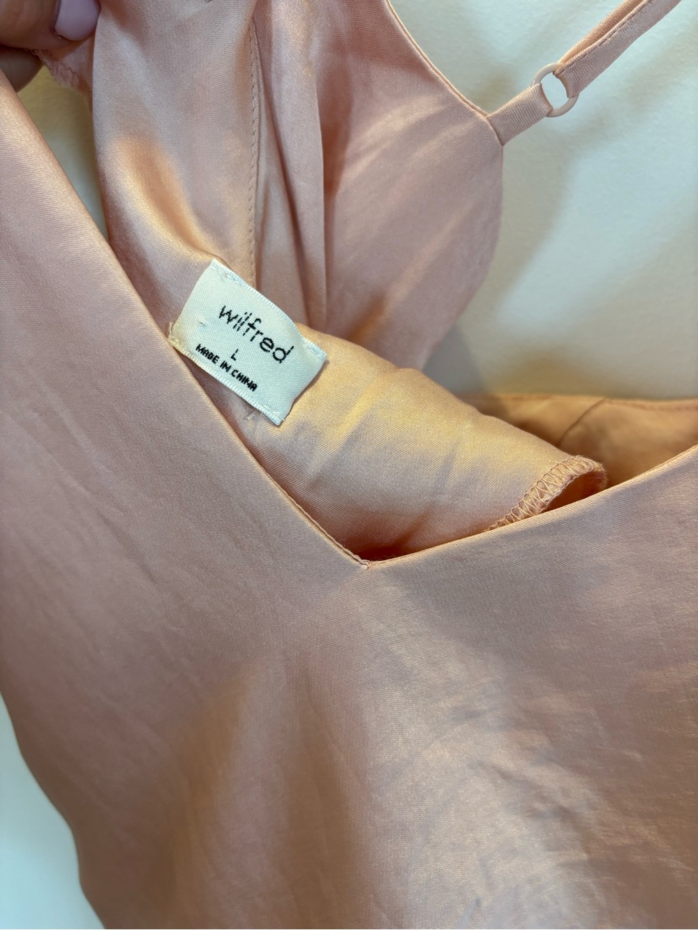 Wilfred Satin Slip Slit Midi Dress - Picture 6 of 13